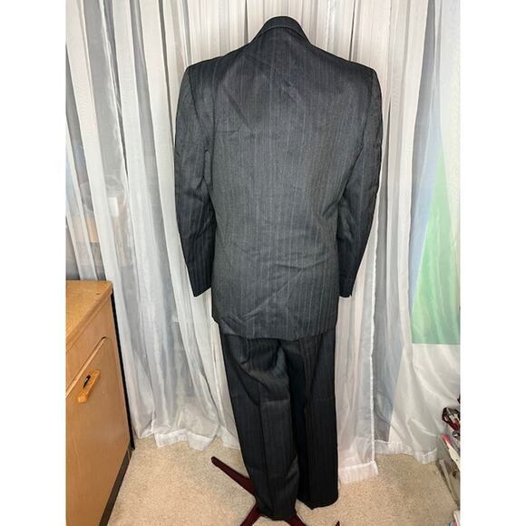 suit pinstripe charcoal - Picture 2 of 15